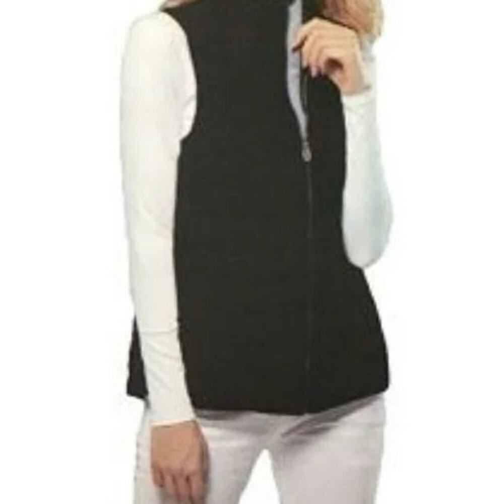 Tangerine | Two-Tone Gray/Black Quilted Thin Puffer Activewear Vest Winter- M